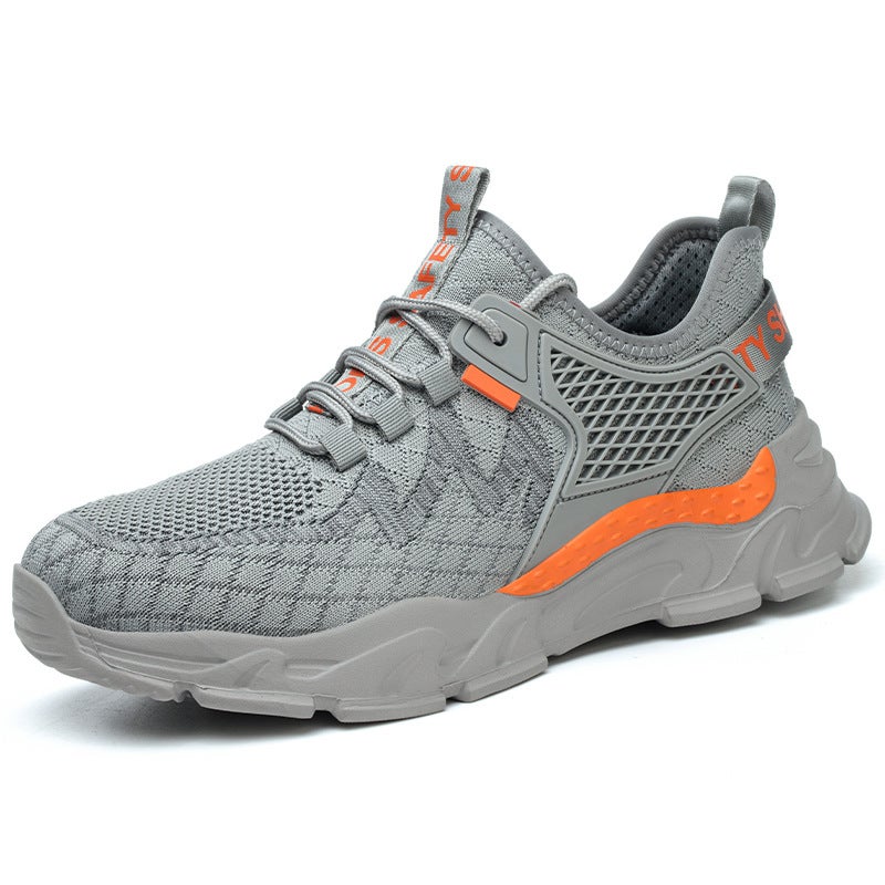 Labor Protection, Anti-Smash, Anti-Puncture, Steel Toe-Toe Work Shoes, Safety Protection, Wear-Resistant, Lightweight Four-Season Shoes - Image 1